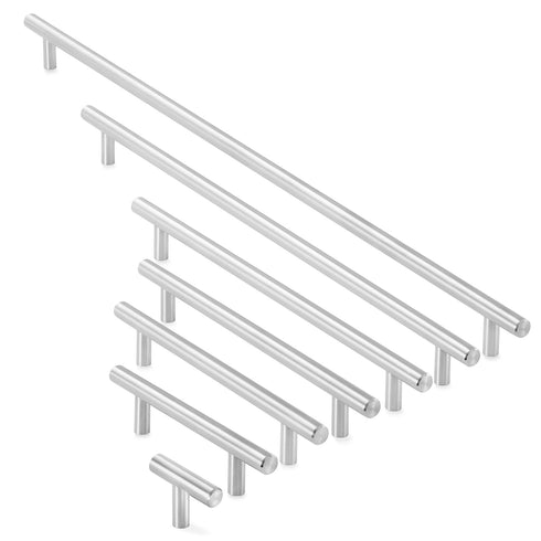Solid Stainless Steel Cabinet Hardware Brushed Satin Nickel
